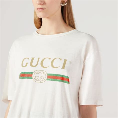 gucci shirt logo size|Gucci graphic t shirt.